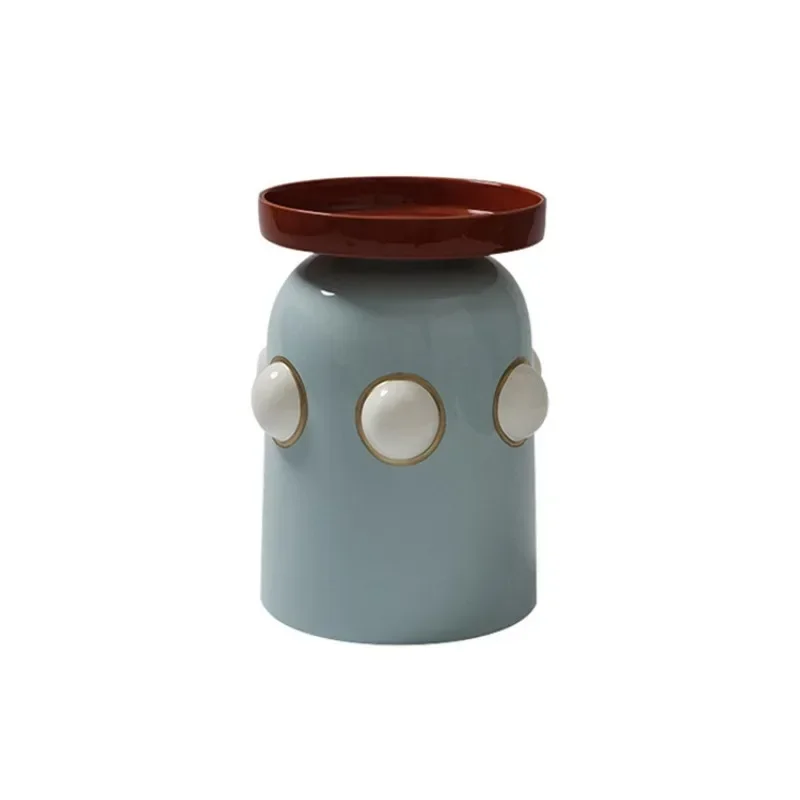 Postmodern creative simplicity color solid wood edge table
