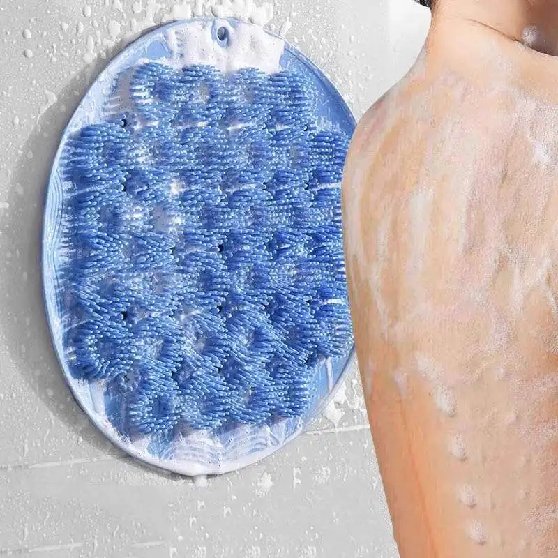 Backrub Bath Brush Suction Cup Pad Bathroom Non-Slip Foot Massager Exfoliating Pads to Promote Blood Circulation Cleaning Brush