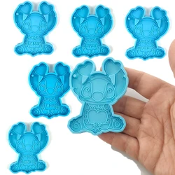 Anime Stitch Cookie Mold Kawaii Lilo & Stitch Mold Cartoon DIY Household Baking Tools Theme Party Cake