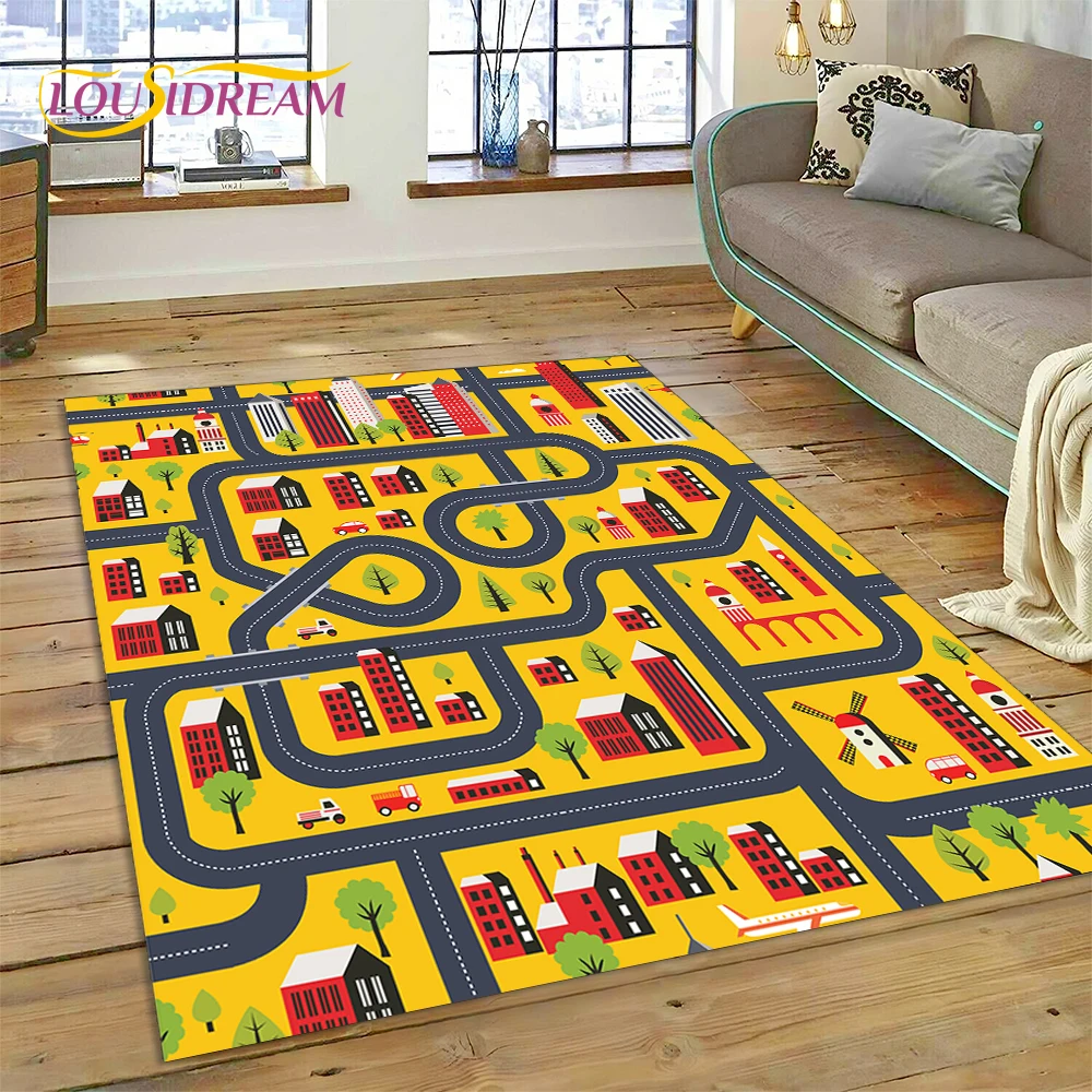 Commercial Road Printing - 3D City Traffic Road Map Child