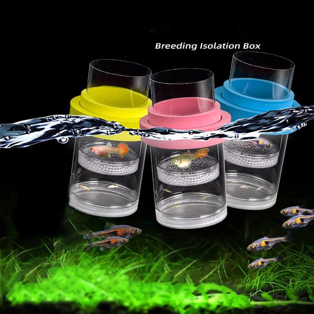 Floating Hatching Box Guppy Breeding Box Aquarium Isolation Box Small Fish Rearing Box Female Fish Birthing Room