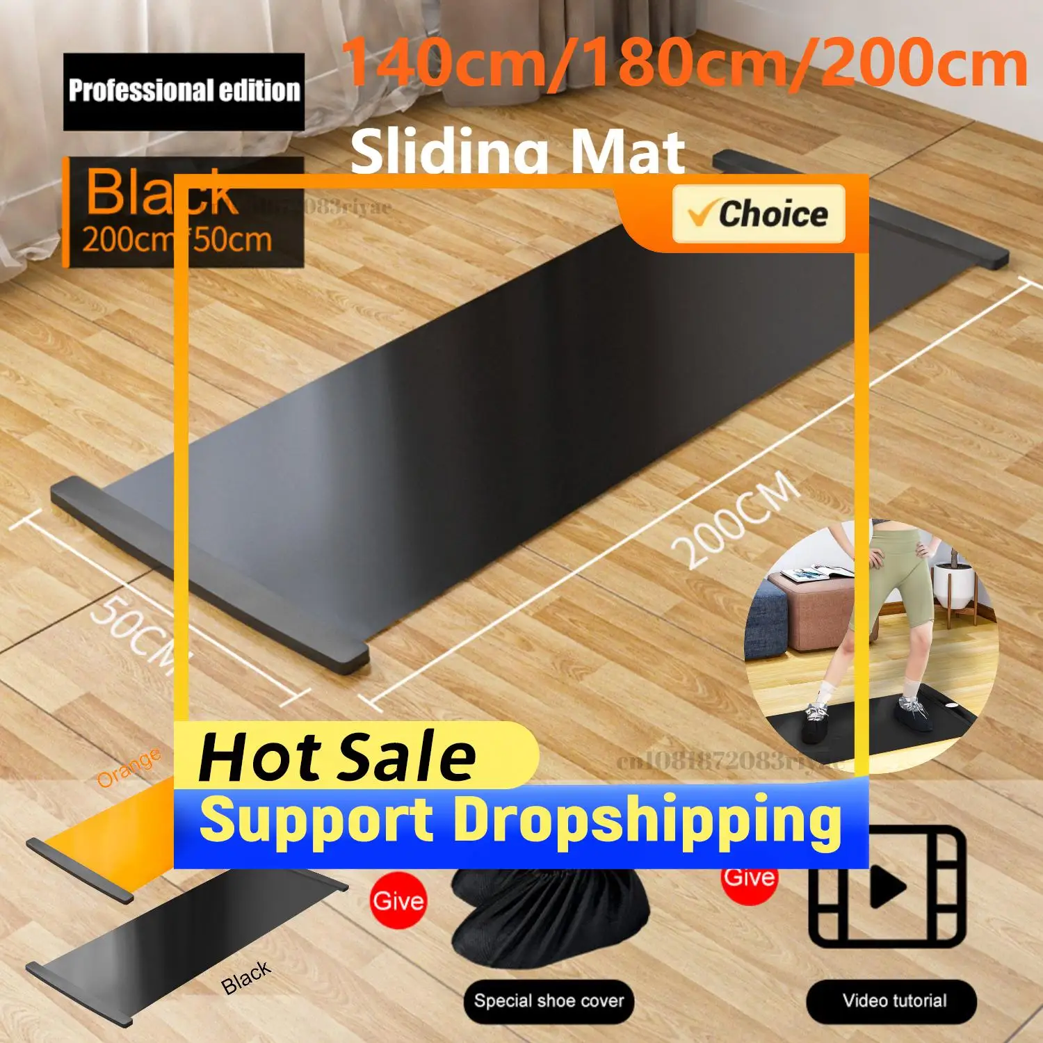 Gleitmatte mit Schuhüberzügen Snowboard Übungsbrett mit Anti-Rutsch-Schicht für Indoor-Heimtraining Sport-Balance-Trainingsmatte