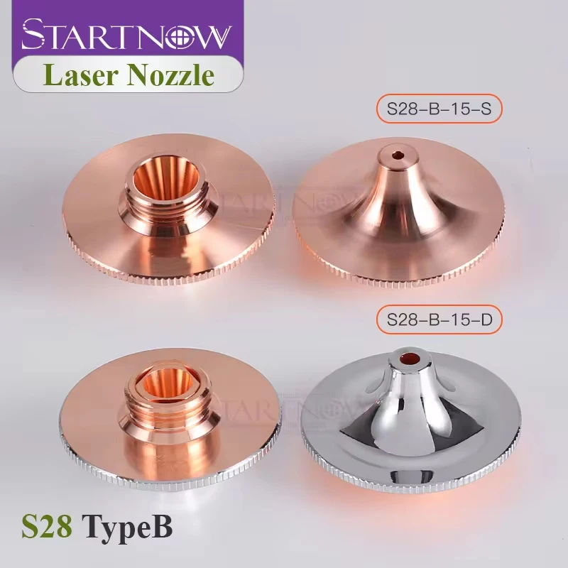 Startnow HANS Laser Cutting Nozzle Chrome Plated For Precitec Raytools WSX CNC Machine Parts Calibre 0.8-5.0mm Welding Nozzles