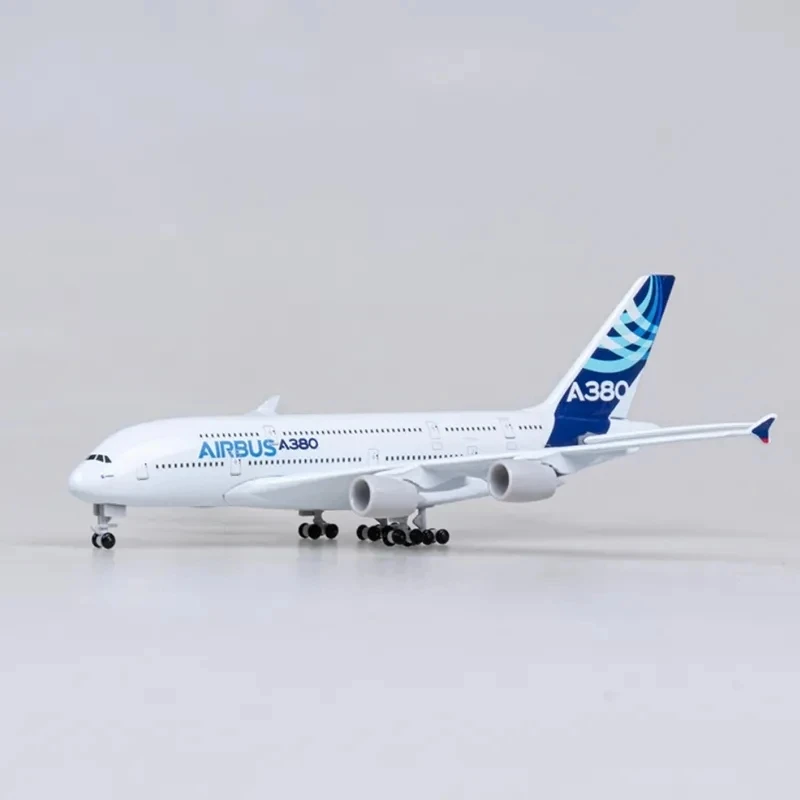 18CM Diecast Metal Alloy Airplane Model Toy For A380 Prototype Airlines Aircraft Plane with Landing Gears Toy For Collections