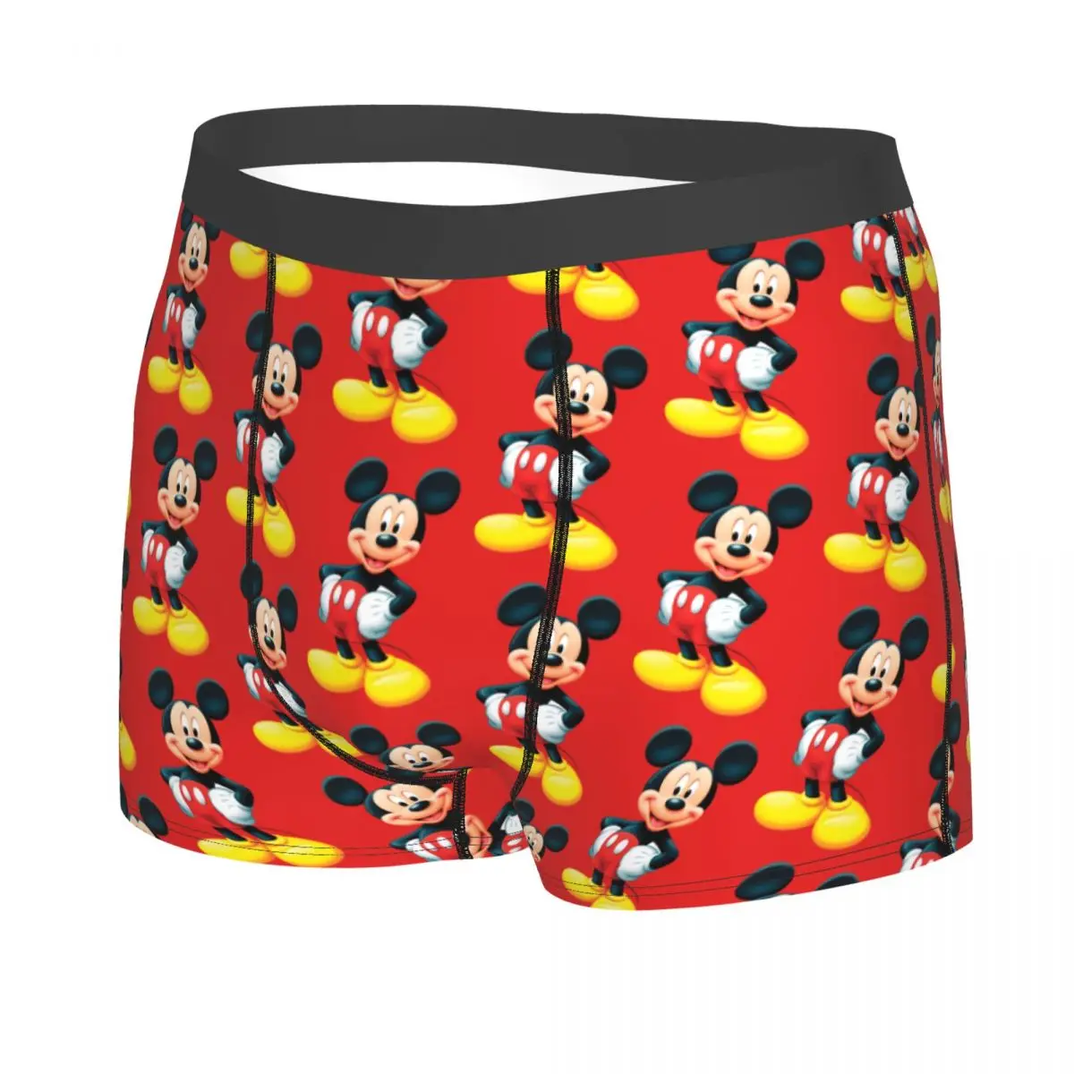 Custom Disney Mickey Mouse Minnie Boxers Shorts Men Cartoon Briefs Underwear Funny Underpants