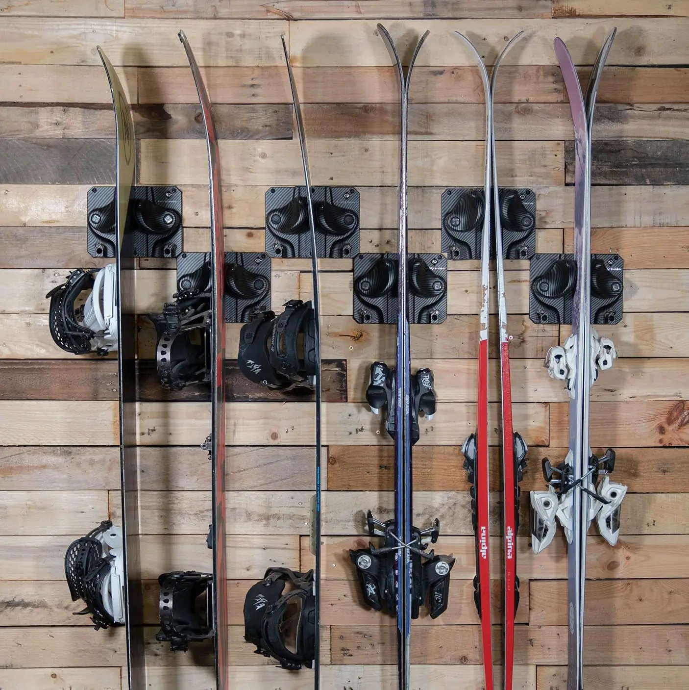 

XCYUltimate Wall Storage Rack for Skis and Snowboards | Damage-Free Storage | Fits Any Ski or Snowboard