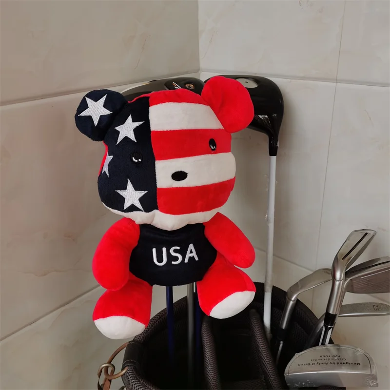 USA BEAR golf wood headcover great plush fw wood head cover Drop shipping