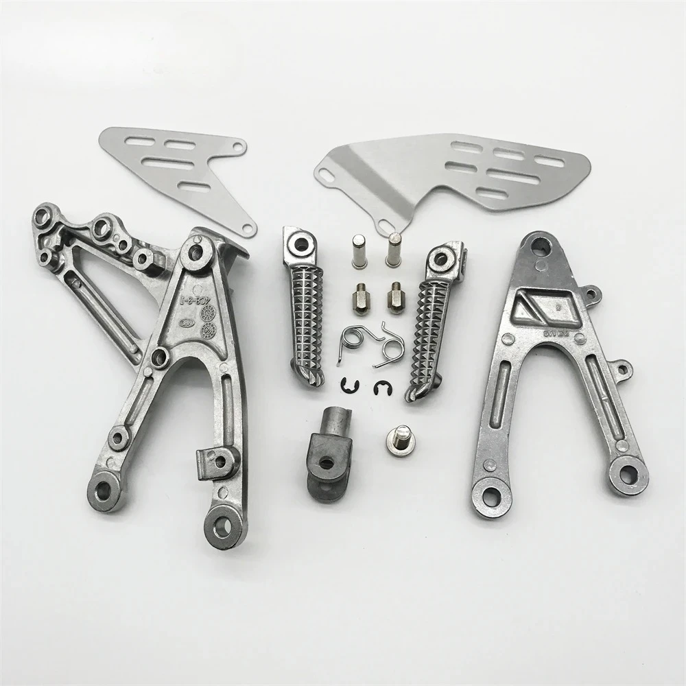 Front Footpegs Foot Pegs Footrest Pedals Bracket Footrest for Yamaha Yzf R1 Yzfr1 R 1 2007-2008 2007 2008 07-08 07 08 Motorcycle