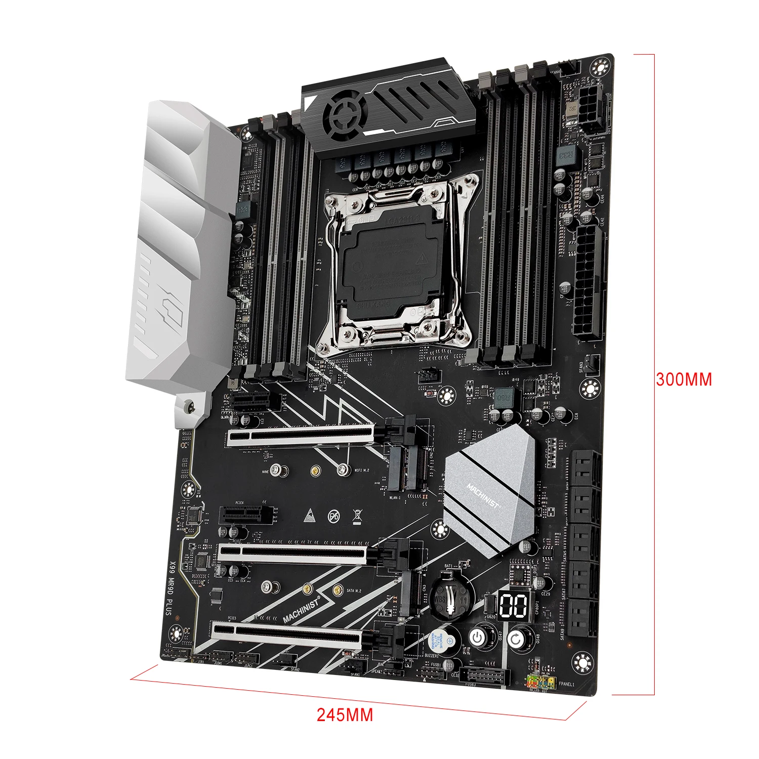 Machinsit X99 Motherboard LGA 2011-3 Supports Intel Xeon E5 full range of CPU DDR4 RAM memory USB3.0 ATX Server X99 MR9D PLUS