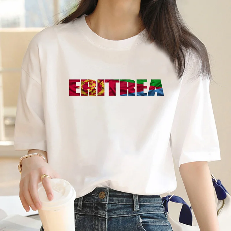 eritrean t-shirt men white t shirt vintage casual streetwear 2022 t-shirt vintage