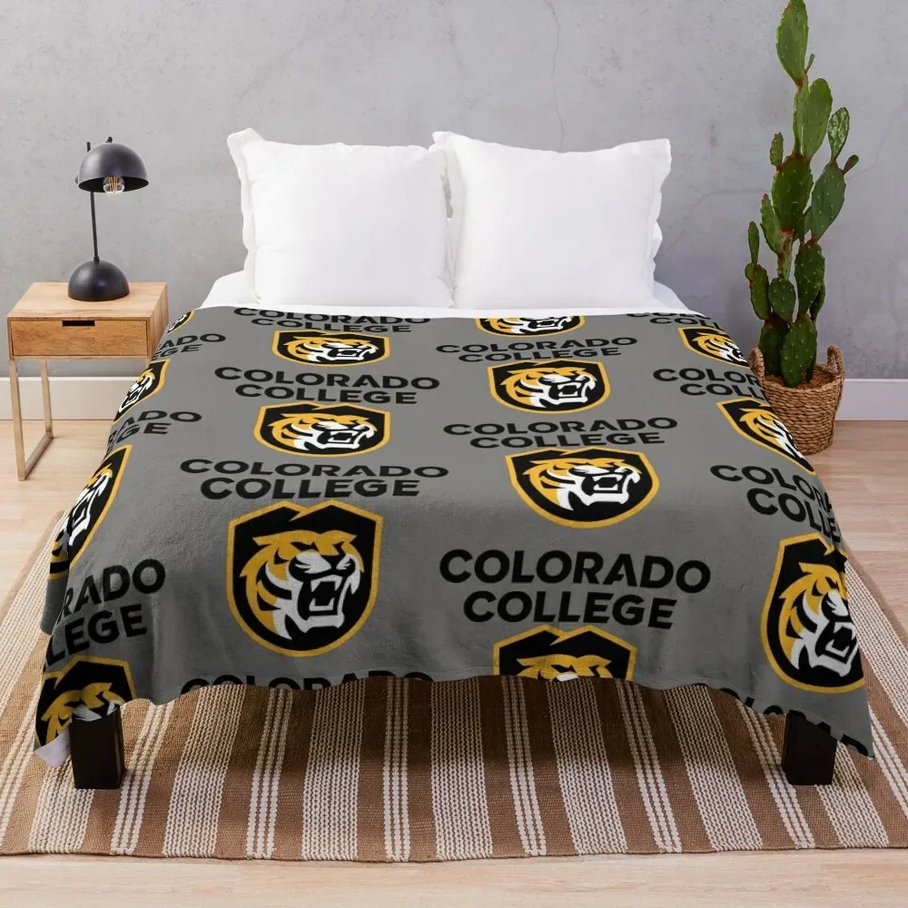 

Tigers (Colorado College) Throw Blanket Luxury Designer for babies Decoratives blankets ands Blankets
