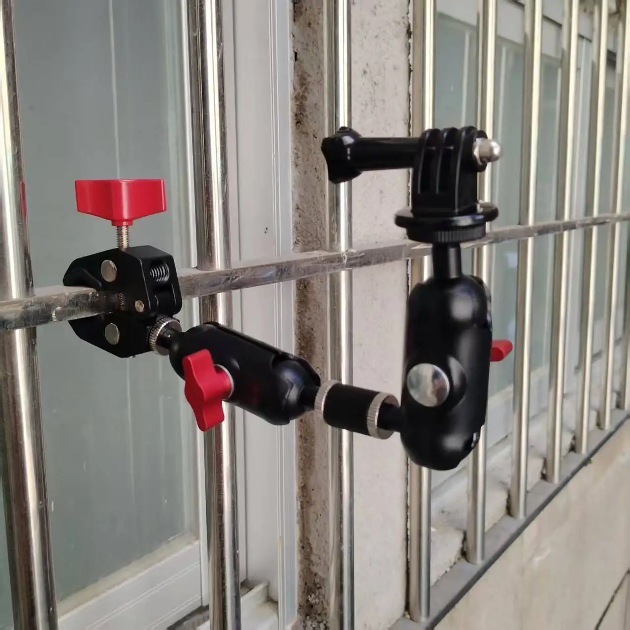 

Motorcycle Riding Camera Holder for 360 Sports Camera Outdoor Fixed Bracket Metal Clamp Versatile Pea Pod Gopr