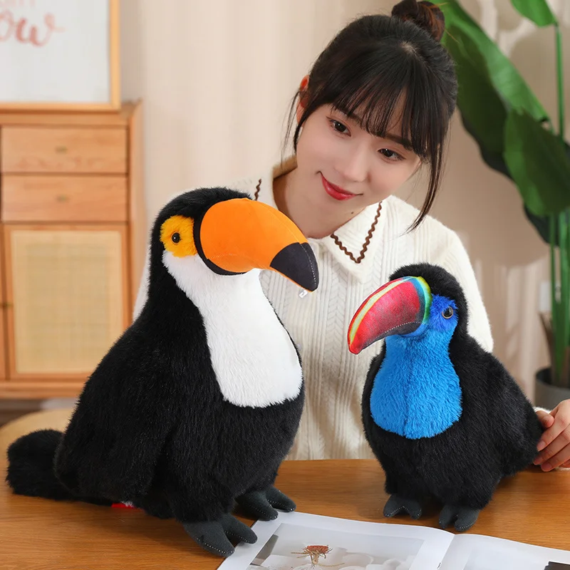 20/30/40CM Simulation Toco Toucan Plush Toys Cute Ramphastos Toco Stuffed Animated Bird Doll Cute Home Decoration Gifts