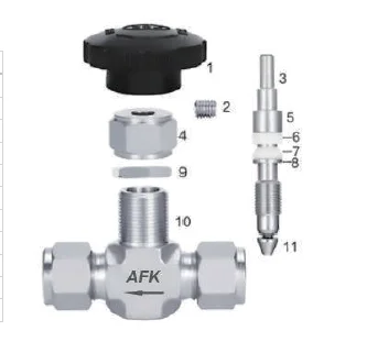 

Наконечник из ПТФЭ для игольчатого клапана 1/4 дюйма