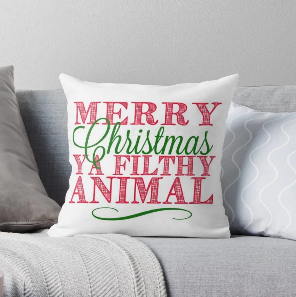 

Merry Christmas Ya Filthy Animal From Home Alone Throw Pillow Decorative Pillow Covers For Sofa Pillowcases