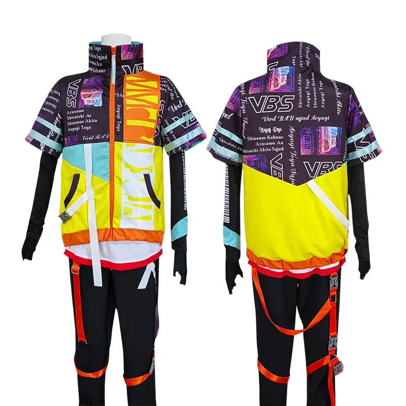 

dd12Aoyagi Toya Cosplay Costume Anime Project Sekai Colorful Stage Feat Vivid BAD SQUAD Top Jacket Performance Carnival Uniform