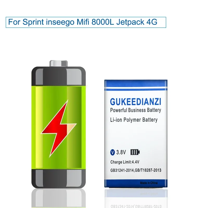 5300mAh 8000L 4G Mobile Hotspot Device Battery For Sprint inseego Mifi 8000L Jetpack 4G 160002 High Capacity