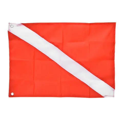 Red&White Scuba Dive Flag Safety Signal Marker for Diving Snorkeling Underwater Sport(60*70cm)