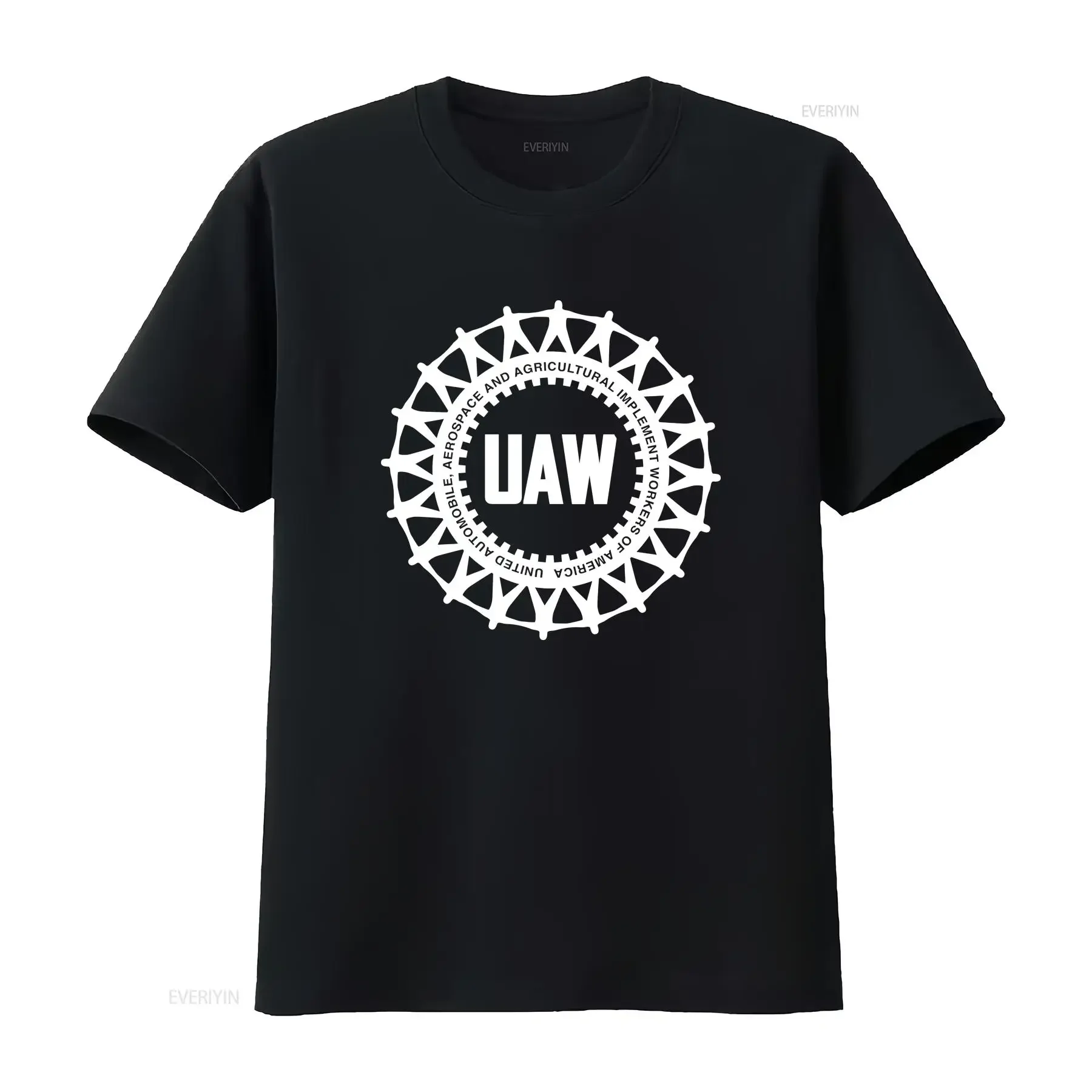 

T Shirt UAW International Store vintage Washed Slightly fashion Versatile Soft Casual Stretched Top For Everyday Wear