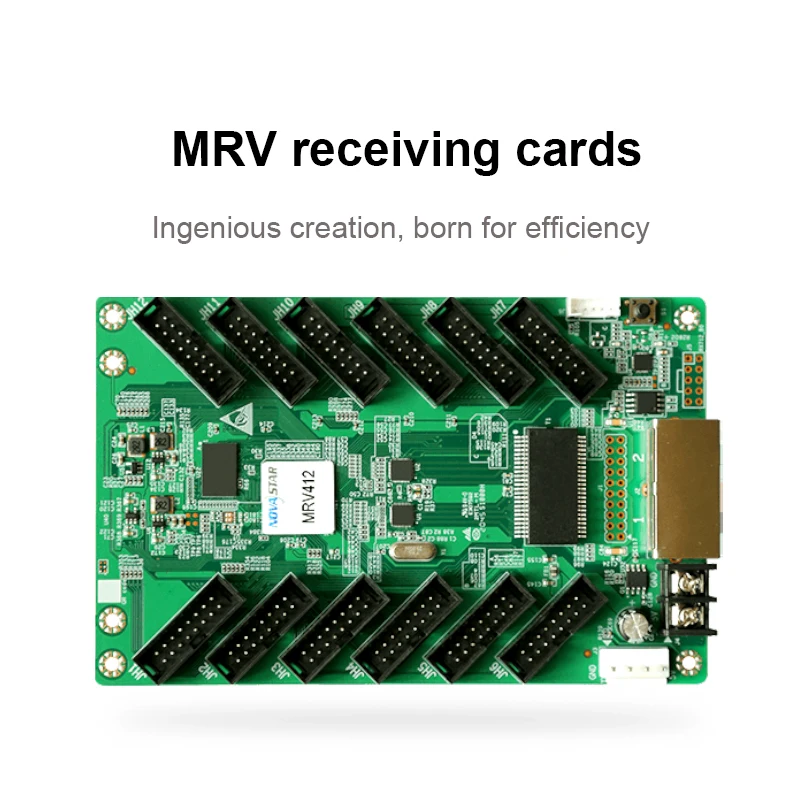 Novastar MRV412/DH7512 Receiving Card Has HUB75Ex12 Interface Control Range 512x512dots Supports 3D Read Back Self Monitoring