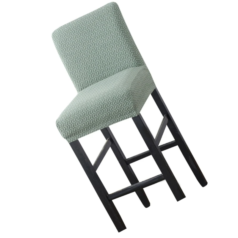 Polyester Bar Chair Covers for Dining and Living Room Elegant Striped Design Easy to Install and Clean AntiStain Cover