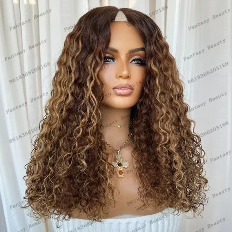 Bayalage Теплый Карамельный Коричневый 1x4 Размер U-образный Парик Человеческие Волосы для Женщин Бесклеевой Легко Носить Регулируемый Натуральный Вьющийся Парик 1x4 V Часть Bayalage Теплый Карамельный Коричневый 1x4 Размер U-образный Парик Человеческие Волосы для Женщин Бесклеевой Легко Носить Регулируемый Натуральный Вьющийся Парик 1x4 V Часть