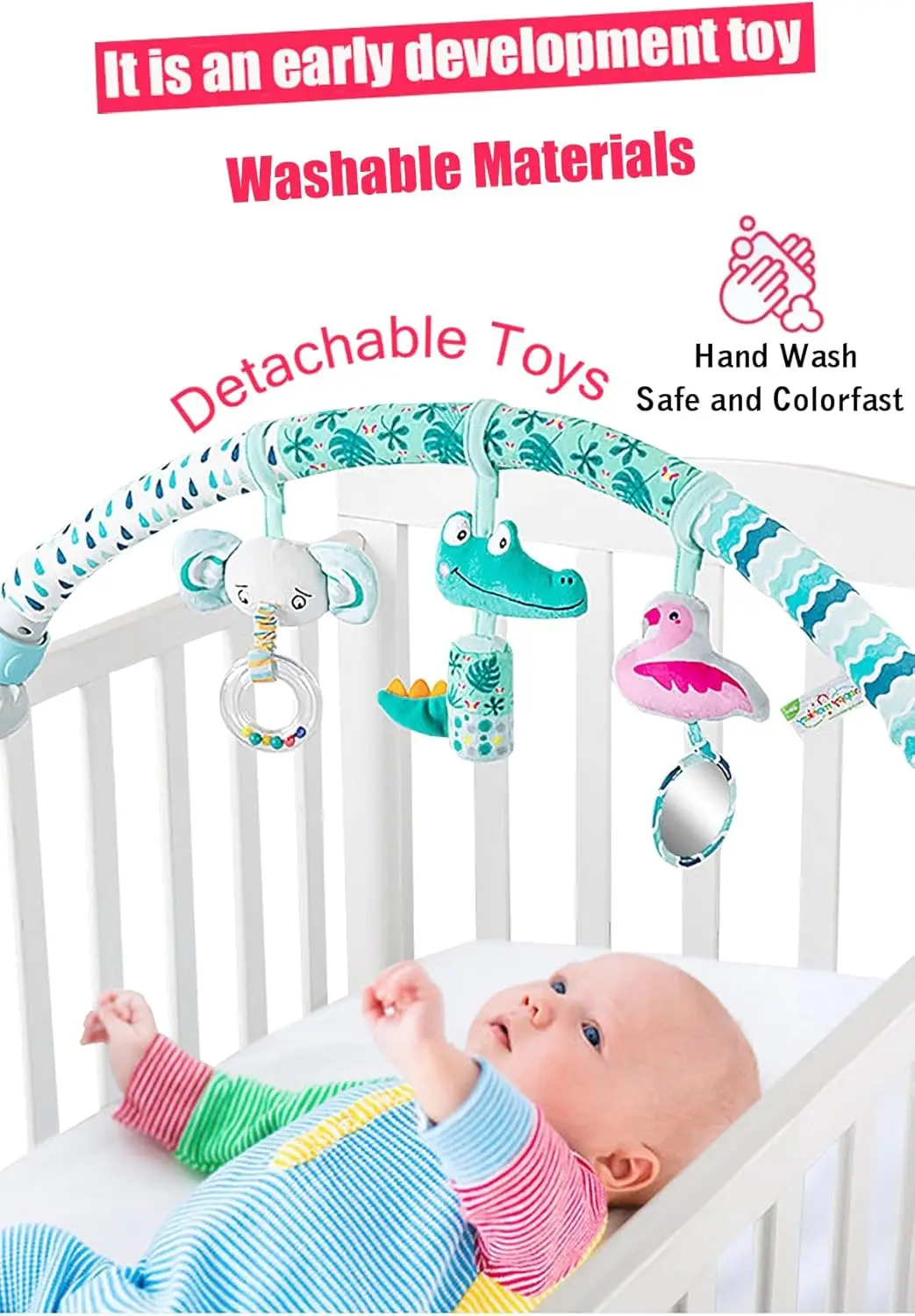 Zabawki dla niemowląt, łóżeczka dziecięce, kołyski, wiszące dzwoneczki, artykuły dla niemowląt, wózek dla noworodka, łuk do zabawy w wózku, zabawki do łóżeczka dla niemowląt 0-12 miesięcy