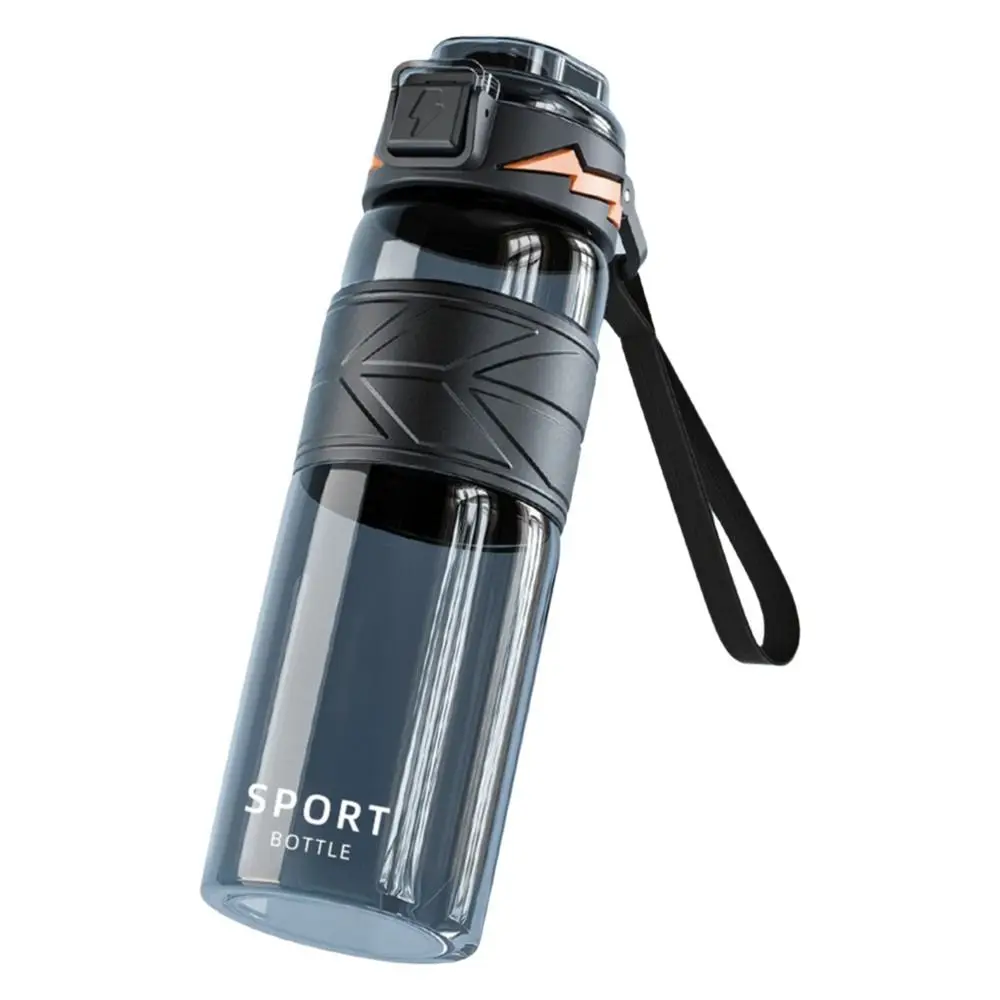 750ml Sports Water Bottle Leak-proof Drop-proof Fitness Kettle Straw Design Large Capacity Water Bottle Cup