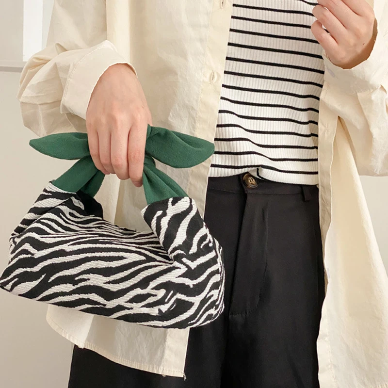 女性用ゼブラプリントのハンドバッグ,フェイクガーゼブラ,ランチ,ハンドバッグ
