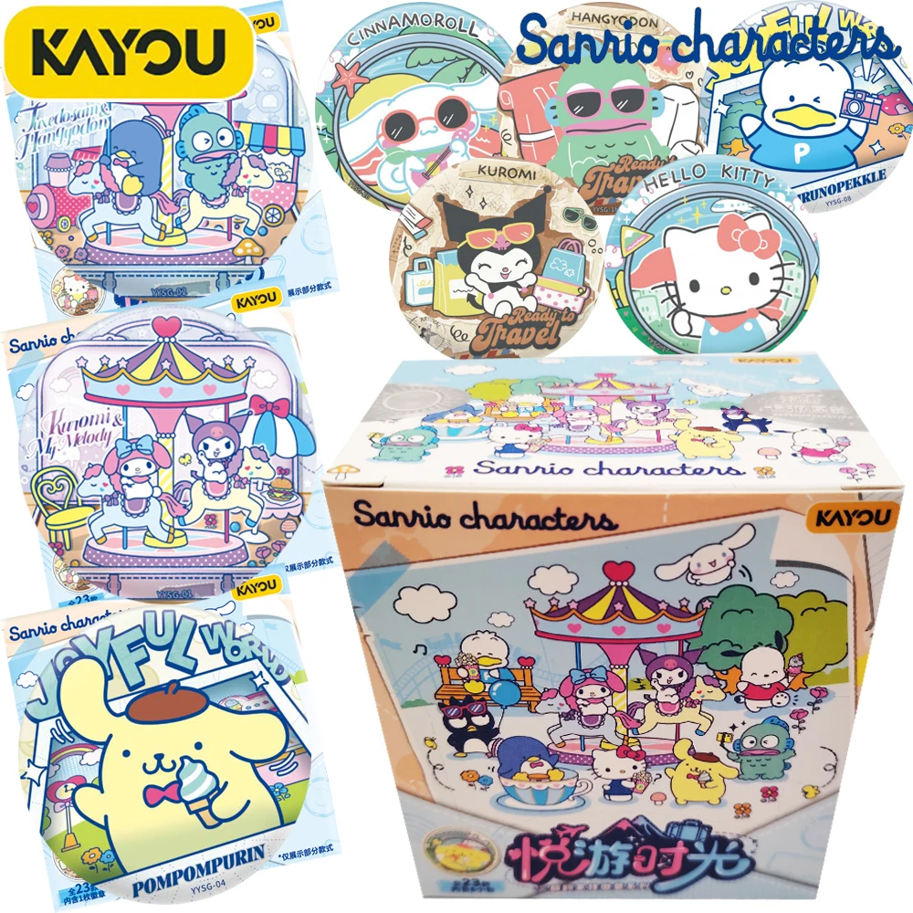 

Original Kayou Sanrio Round Badge Accessories Cinnamoroll Pochacco Cartoon Cute and Joyful Freeze-frame Anime Peripheral Gifts