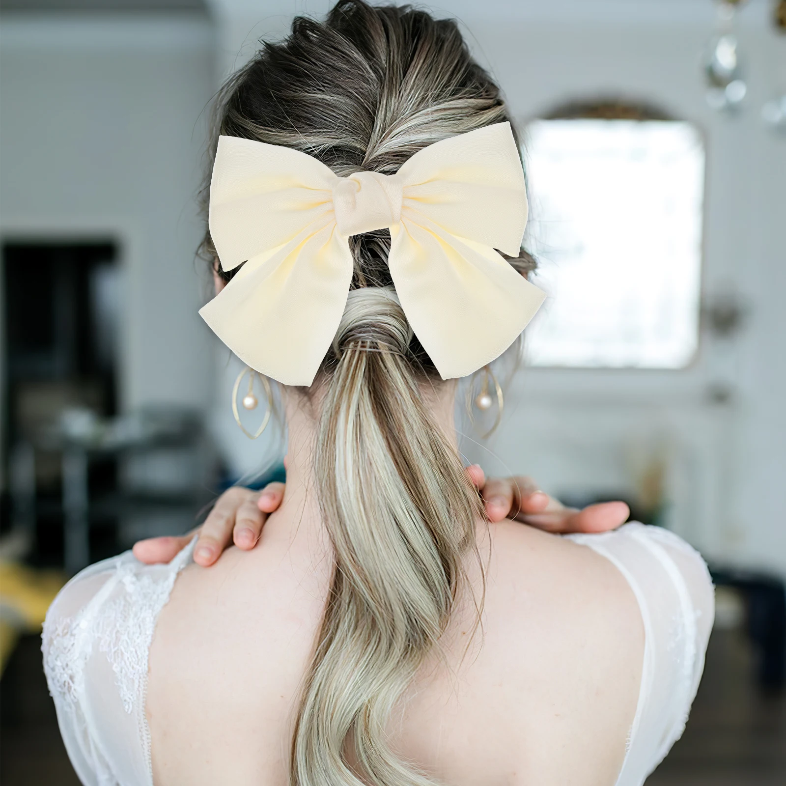 

2 Pcs For Women Lasting Girls Bows Hair Accessories Big Hair Bows Clips Bow Bow Clips For Women Accessories Stylish