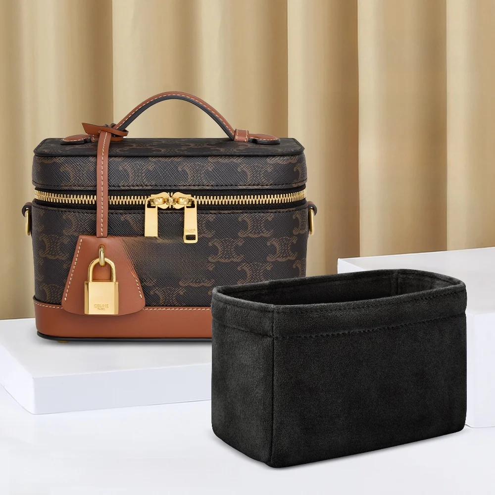 

Miceai Bear Vani eup Bag Inner Organizer Separator Storage Pouch for New Sle eup Bag Women Sueded Leather