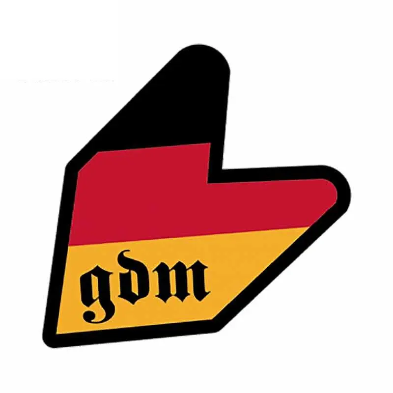 TT Car Styling WAKABA JDM LEAF GDM German Domestic Market Germany Flag Car Sticker Vinyl Decal Decorative Stickers Accessories