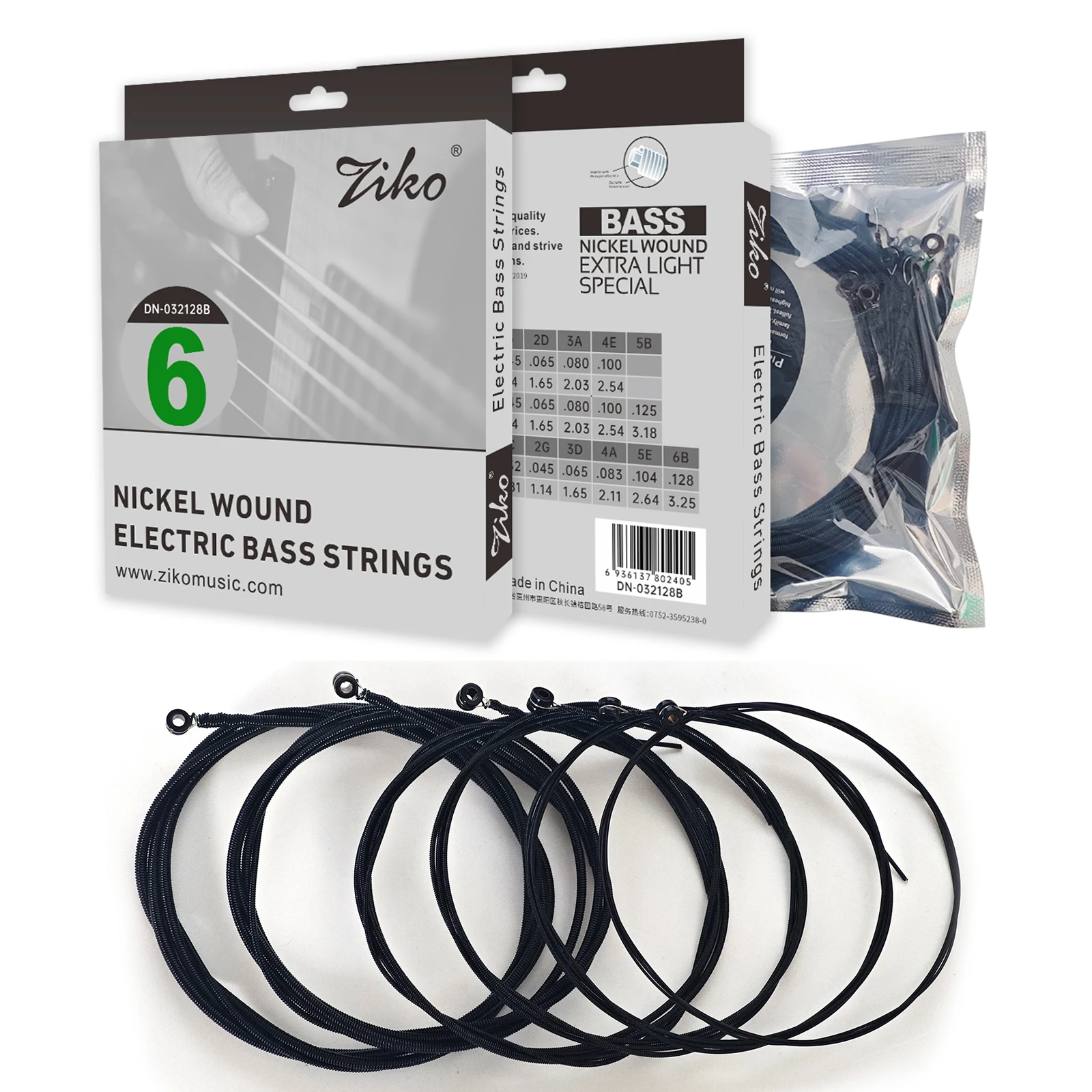 Ziko Bass Strings 4/5/6 Strings Electric Bass Guitar String Nickel Wound Colorful Bass Strings Guitar Parts & Accessories