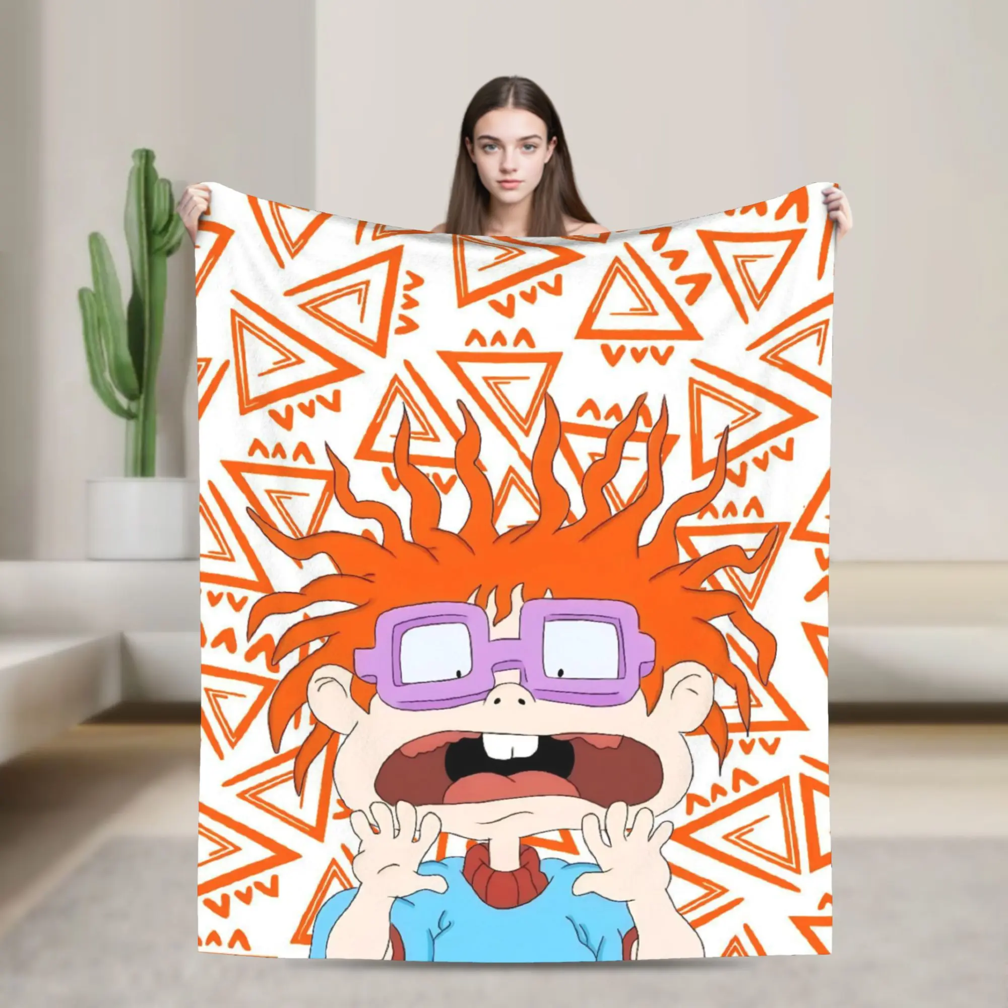 Cartoon R-Rugrats Blanket Ultra Soft  Throw Blankets for Couch 50x60 Inch Multiple Sizes Quilt