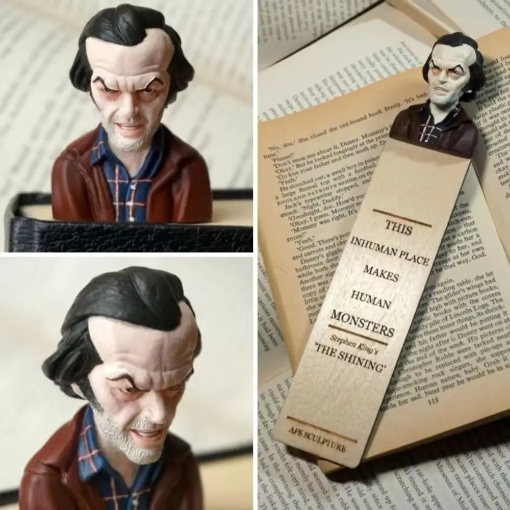 Creative Fashion Student 3D Horror Bookmarks Resin Reading Bookmarks Book Paginator Birthday Gift Reading Marker Book Lover