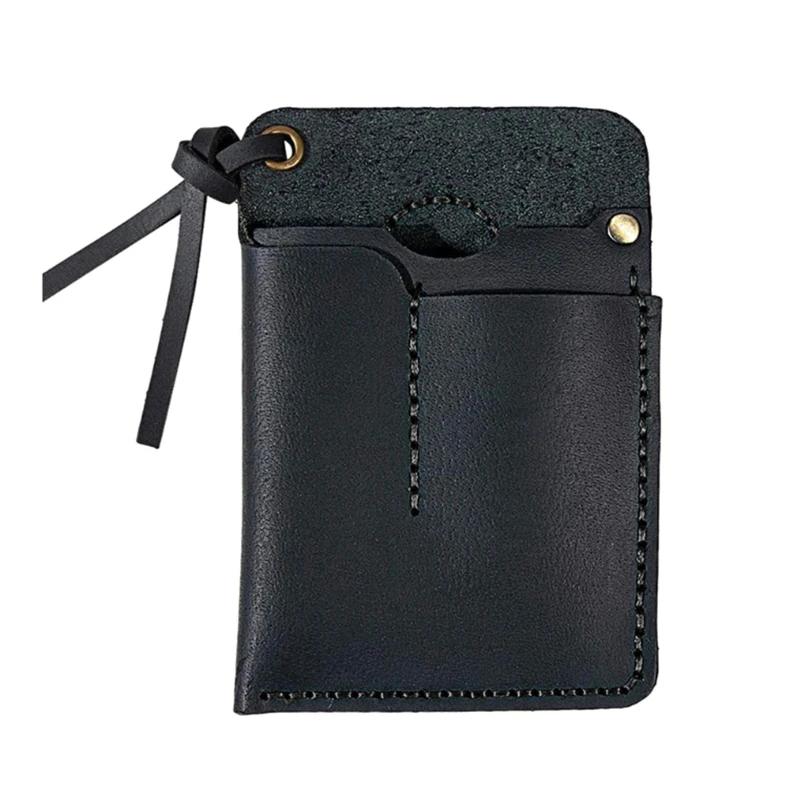 Portable Men Leather Sheath Handmade Tool Holster for Case Bag Birthday Gift for Men Women Black/Bro