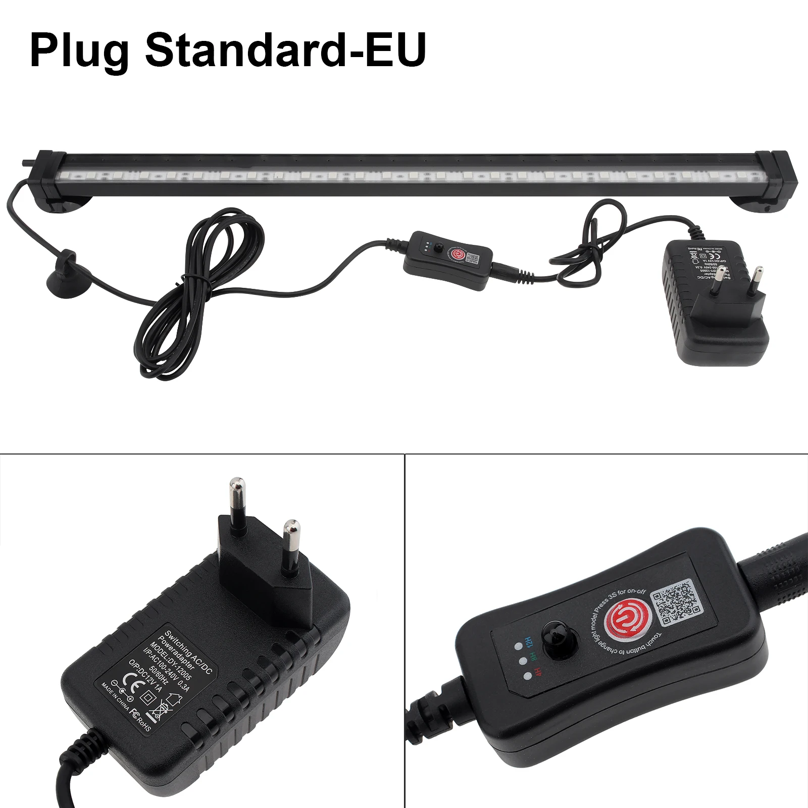 RGB حوض السمك فقاعة الهواء ضوء التحكم عن بعد IP68 مقاوم للماء تغيير لون LED مصباح خزان الأسماك مع التحكم في التطبيق