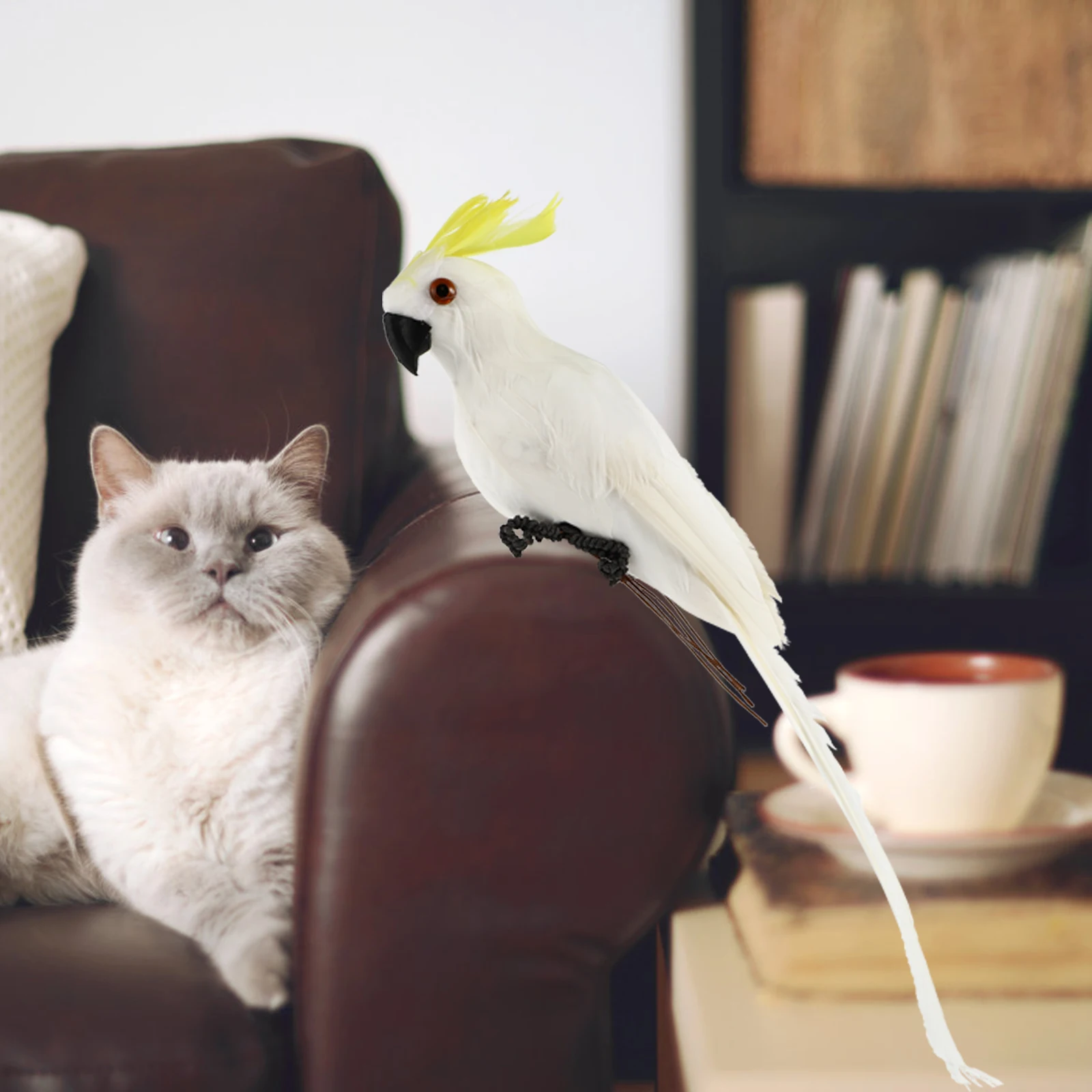 

Artificial Parrot Decor Parrot Lawn Figurine Ornament Artificial Feather Parrot Bird Model Gardening adorn wedding Party decor