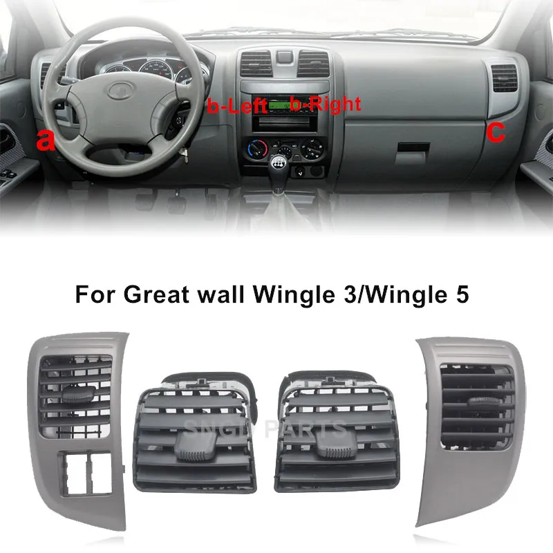 For Great Wall Wingle 3/For Wingle 5 Interior Dashboard Air Conditioner Outlet  For Isuzu D-Max MU-X