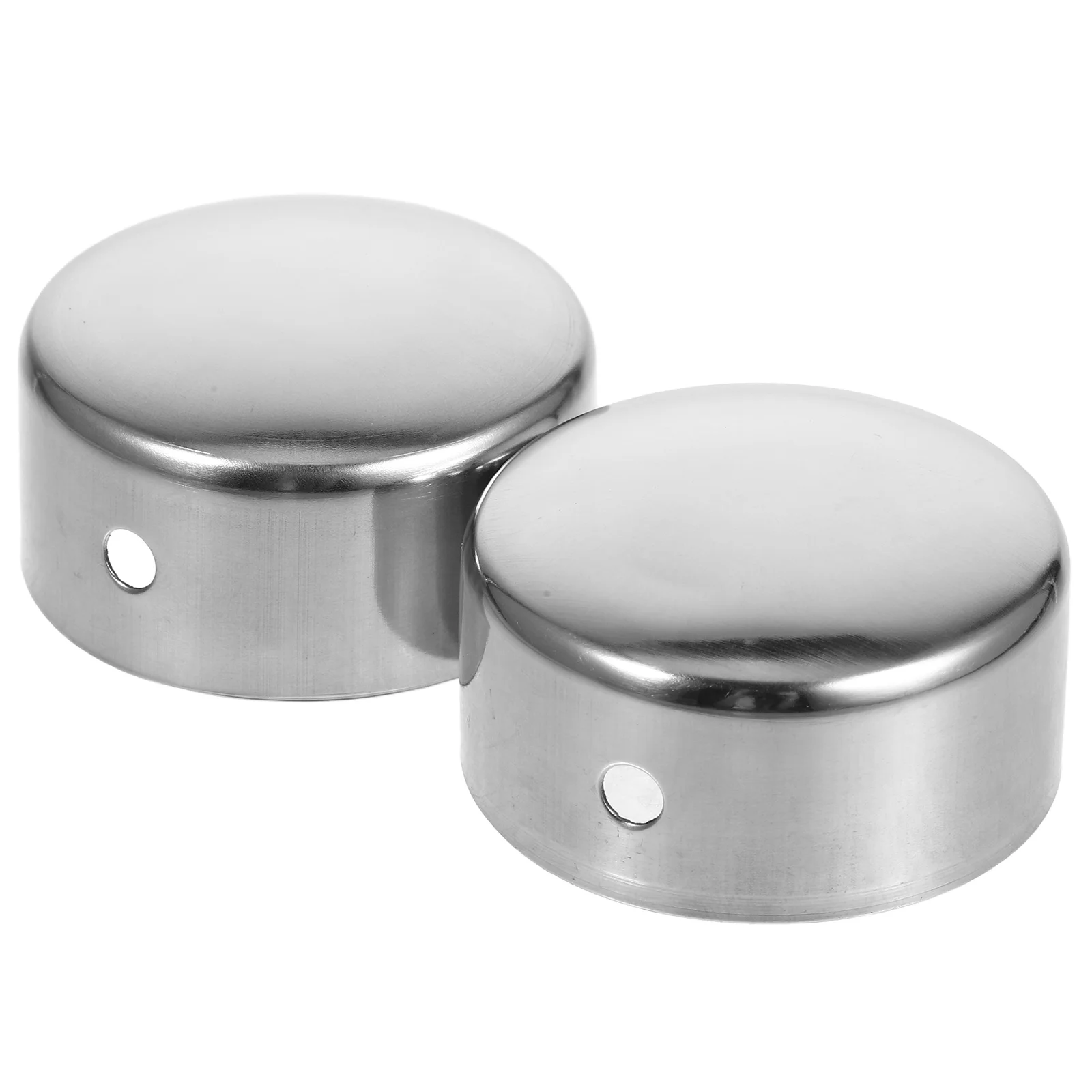 2pcs Handrail End Caps Stainless Steel Handrail Stair End Caps Stair Railing End Caps Metal Handrail Caps