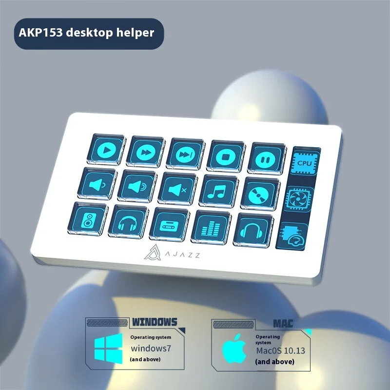 Imagem -02 - Painel do Console Multifuncional Processador Desktop Teclas Macro Ações de Gatilho Ajuste para Windows Mac Android Ios Inteligente Ajazz-akp153