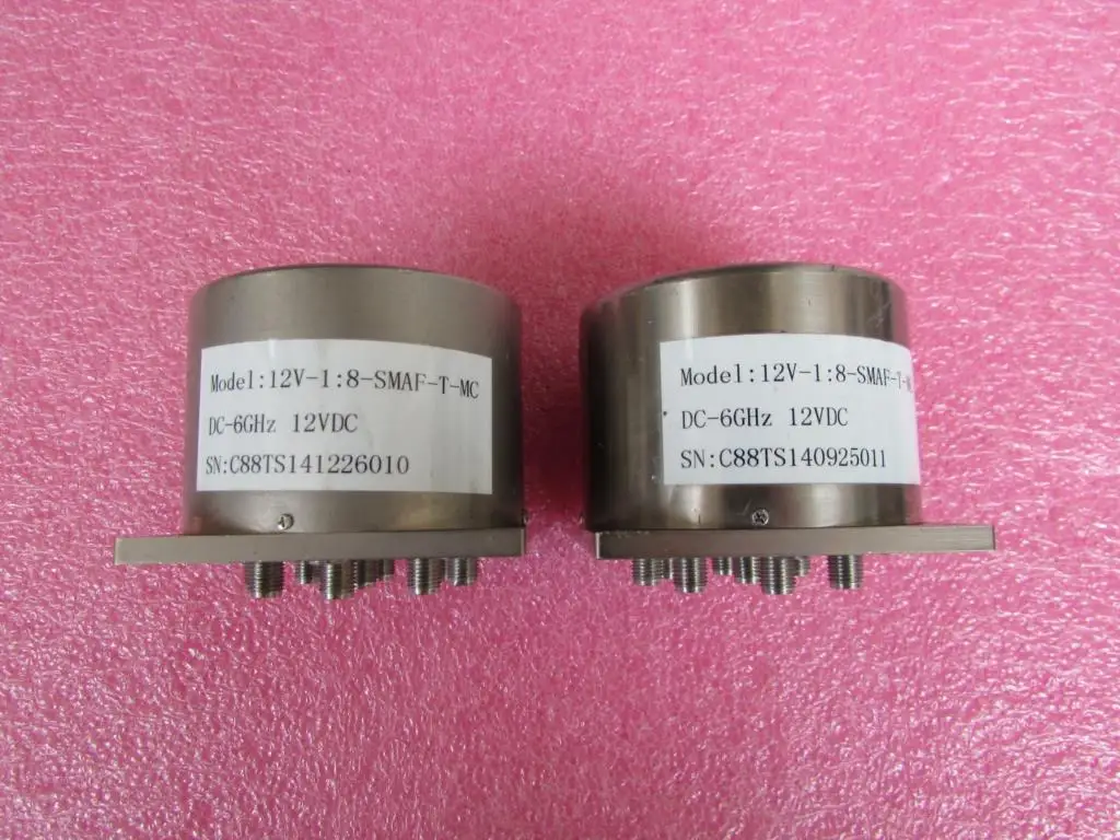 12V-1：8-SMAF-T-MC DC-6GHz 12V SP8TSMA RF microwave coaxial switch