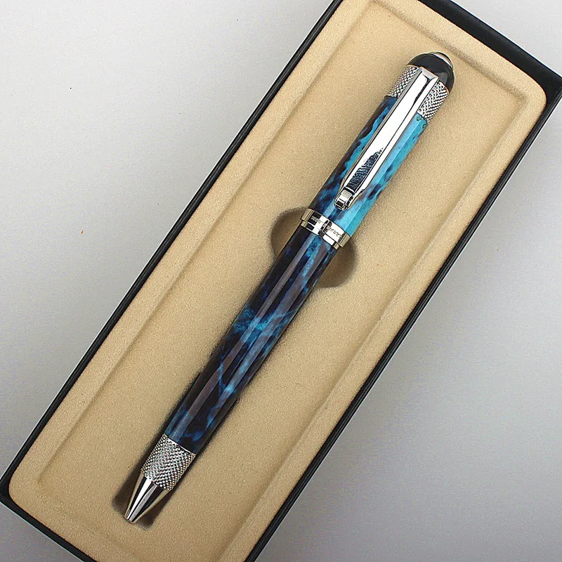 

Men's Signature Ink Pen, Office Stationery,Pencil Case Optional, Luxury Quality Fountain Pen,Metal Classic Student Ballpoint Pen
