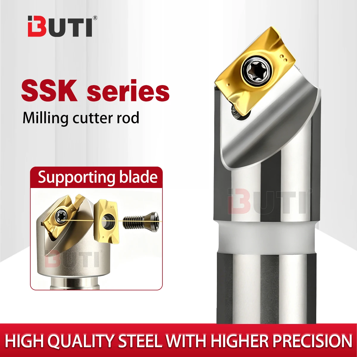 

SSK45°-C16-16-110-1T SSK45°-C25-40-120-2T SSK45°-C20-25-130-1T Numerical Control Chamfering Tool Holder Chamfering Machine