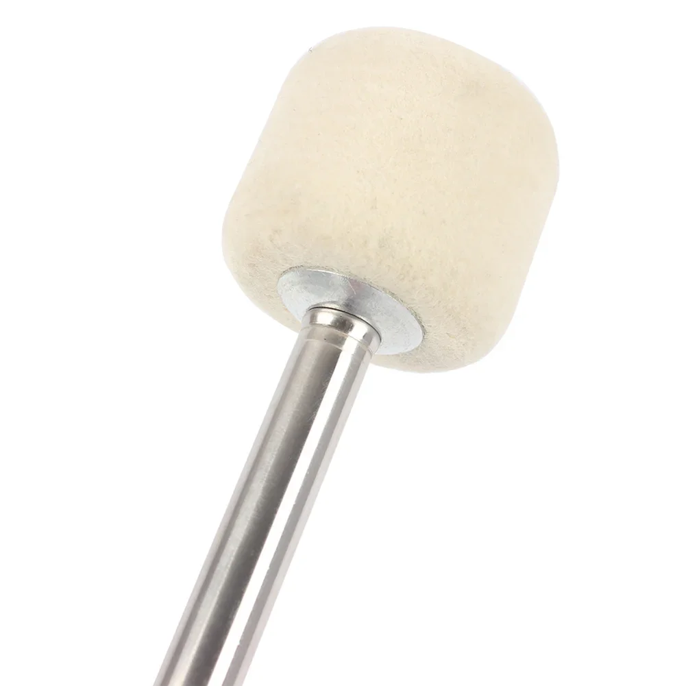 Bass Drum Mallet Professional Marching Bass Felt Head Drumsticks with Hanging Rope Musical Instrument Accessories for Drummers