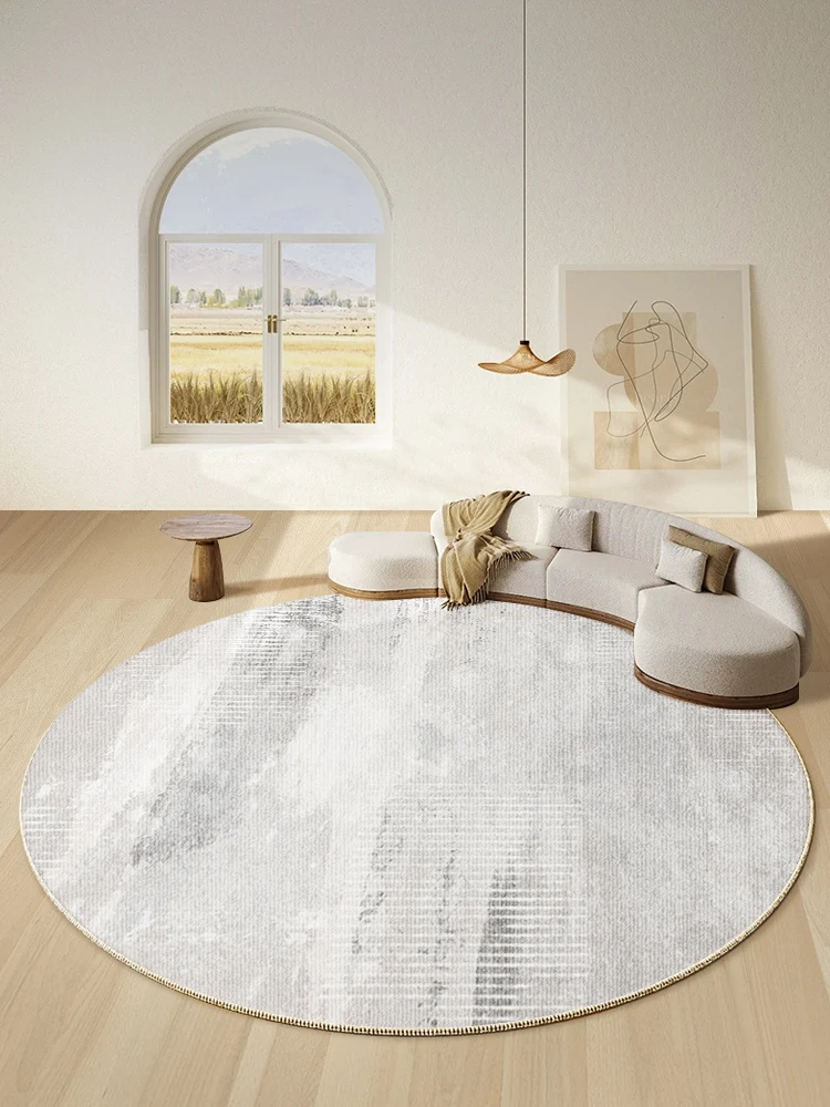 

Abstract Art Round Carpet Minimalist Decoration Living Room Carpets Comfortable Play Bedroom Rug Easy Clean Washable Sofa Rugs