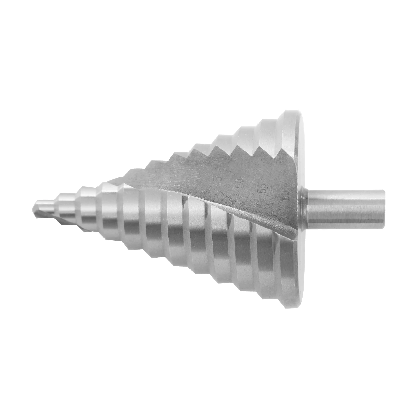 6 mm-60 mm HSS-Titan-Kegelbohrer, Schnellarbeitsstahl-Bohrkegel, Schrittbohrer, 12 Stufen, für Metall, Holz, Kunststoff – Detail 4