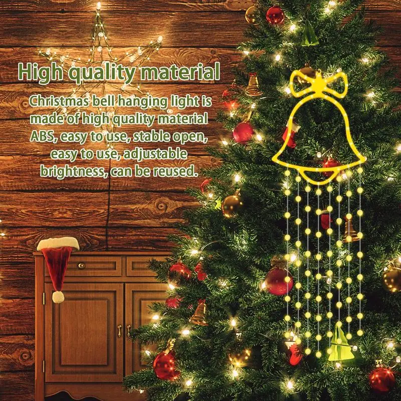 

Christmas Window Lights Christmas Bell Decoration Light Hangable Christmas Window Lights Decorations With 8 Modes Christmas