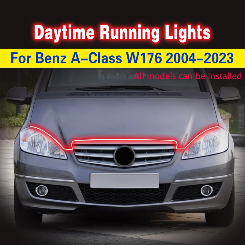 

Car DRL LED Fog Lamps Lights Daytime Running Lights For Mercedes Benz A-Class W176 2004-2023 Car Decorative Atmosphere Lamps DRL